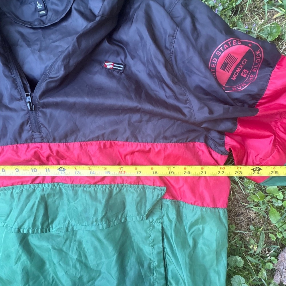 90s Southpole Colorblock Pullover Windbreaker Mens‎ Large Hip Hop Y2K - Picture 9 of 13